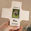 Personalisierbares Holzkreuz Trauer mit Pfotenmotiv – Erinnerung an dein Haustier