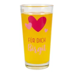 Personalisierbares Trinkglas mit Herz-Motiv | 380 ml Glas von Ritzenhoff & Breker