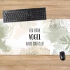 Personalisierbares XXL Mousepad mit Pflanzen-Motiv | Schreibtischunterlage mit Wunschtext