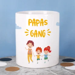 Personalisierbare Tasse für Familien, Erzieher & Lieblingsmenschen mit bis zu 10 Kindern | Gang