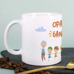Personalisierbare Tasse für Familien, Erzieher & Lieblingsmenschen mit bis zu 10 Kindern | Gang