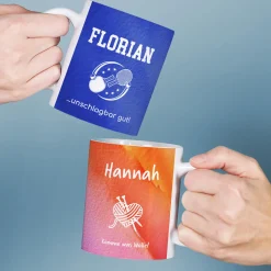 Personalisierbare Tasse mit Name & Text | Hobby-Motive