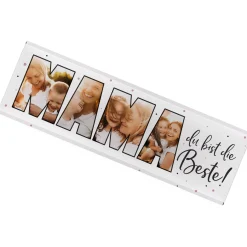Personalisierbare XXL Schokolade mit 4 Fotos als Geschenk für die beste Mama | 300 g