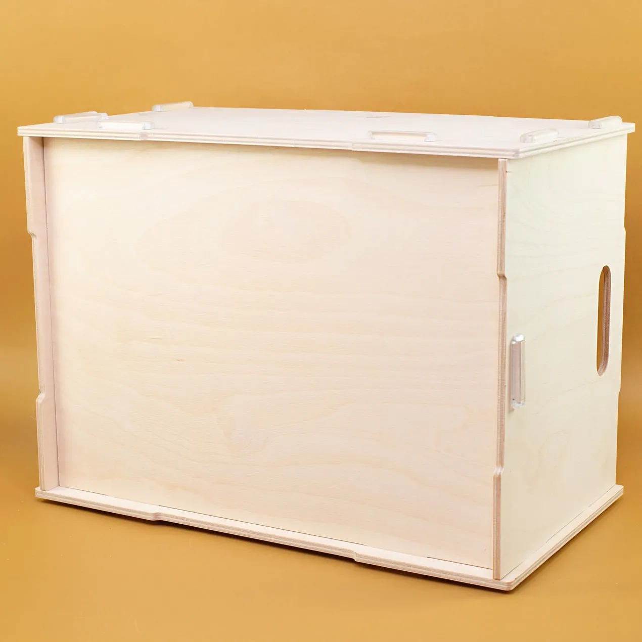Personalisierte Allzweckbox BOB aus Holz von clipfritz mit Wunschtext | Stapelbare Aufbewahrungsbox