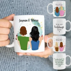 Personalisierte Beste Freundinnen Tasse als einzigartiges Geschenk