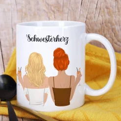 Personalisierte Beste Freundinnen Tasse als einzigartiges Geschenk