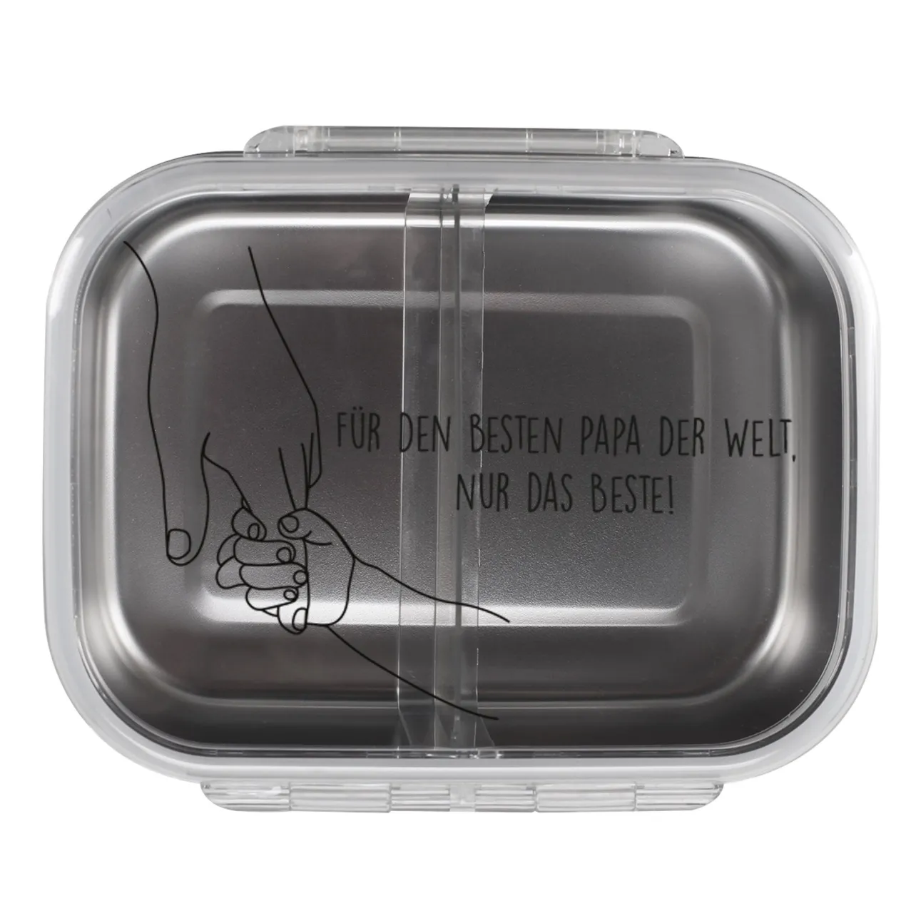 Personalisierte Edelstahl Brotdose für Mamas & Papas | Lunchbox zum Muttertag, Vatertag