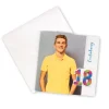 Personalisierte Einladungskarte zum 18. Geburtstag mit Foto & Konfetti-Zahl | Klappkarte mit Umschlag