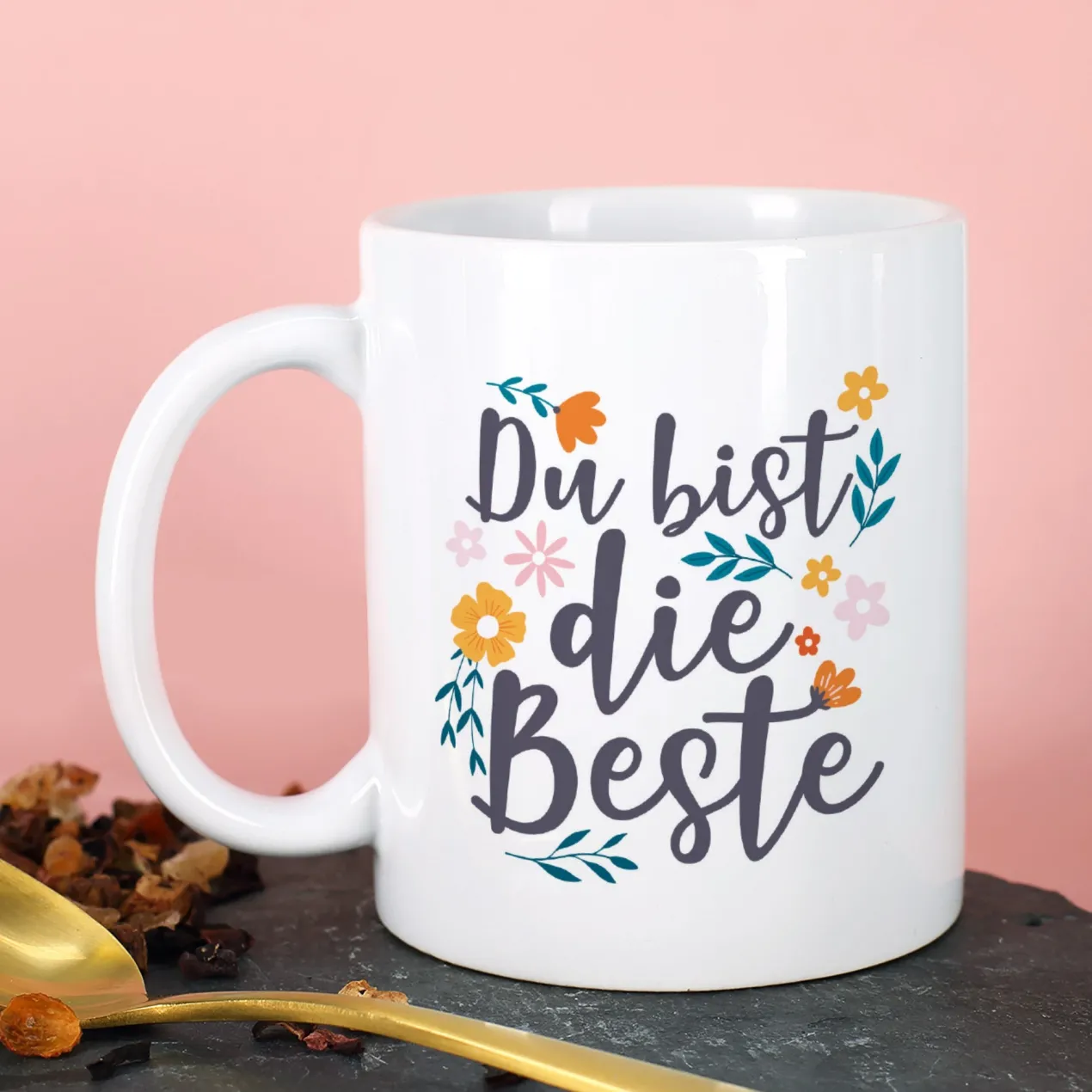 Personalisierte Fototasse für Mama, Oma oder Freundin | Du bist die Beste | Muttertagsgeschenk