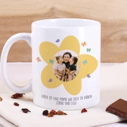 Personalisierte Fototasse für Mama zum Muttertag | Danke für alles Mama