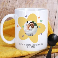 Personalisierte Fototasse für Mama zum Muttertag | Danke für alles Mama
