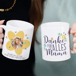 Personalisierte Fototasse für Mama zum Muttertag | Danke für alles Mama