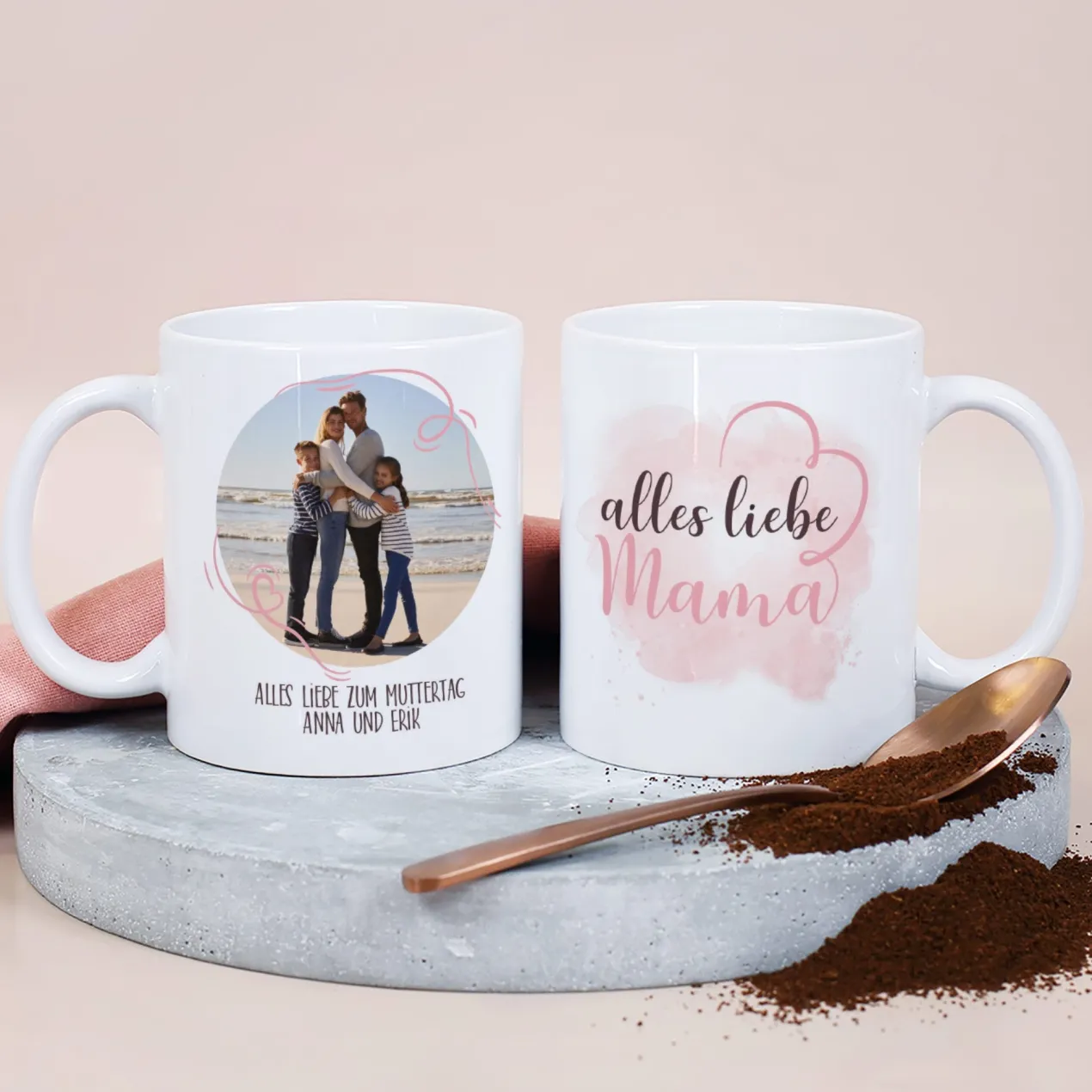 Personalisierte Fototasse für Mama zum Muttertag | Alles Liebe Mama