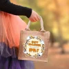 Personalisierte Jutetüte 'Happy Halloween' | Beutel für Süßigkeiten mit Name für Kinder