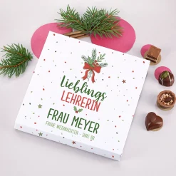 Personalisierte Lindt Pralinen zu Weihnachten 'Lieblingsmensch' mit Wunschtext | Dankeschöngeschenk