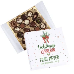 Personalisierte Lindt Pralinen zu Weihnachten 'Lieblingsmensch' mit Wunschtext | Dankeschöngeschenk