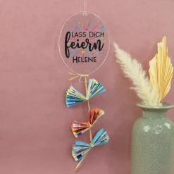 Personalisierter Acryl Deko Ballon zum Geburtstag | Geburtstagsgeschenk mit Name