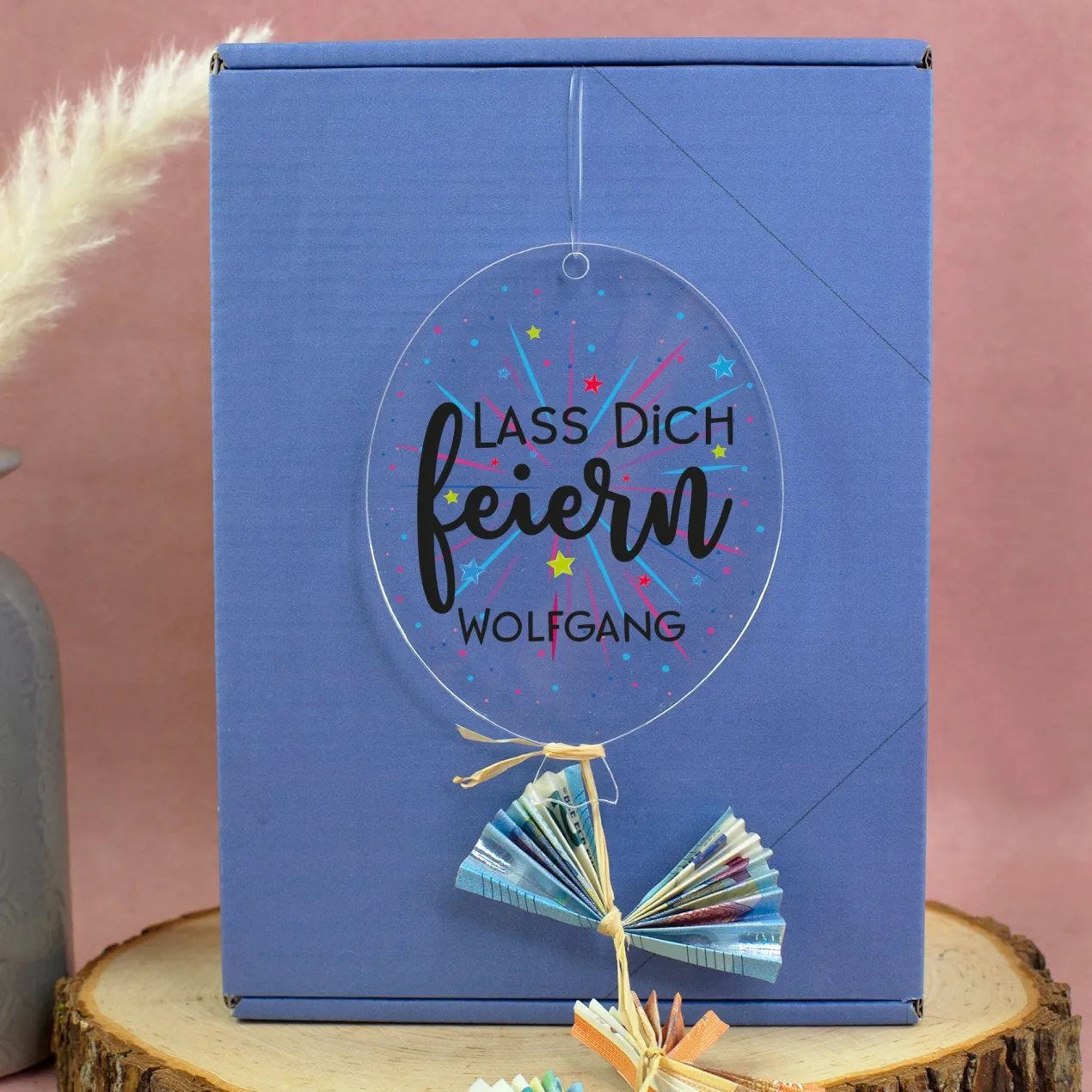 Personalisierter Acryl Deko Ballon zum Geburtstag | Geburtstagsgeschenk mit Name