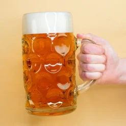 Personalisierter Bierseidel mit Name und Edelweiß Motiv | Maßkrug 1l, Bierkrug 500ml & Schnapsglas