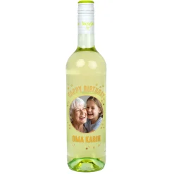 Personalisierter Biorebe Wein zum Geburtstag mit Foto & Name | Happy Birthday
