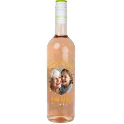 Personalisierter Biorebe Wein zum Geburtstag mit Foto & Name | Happy Birthday