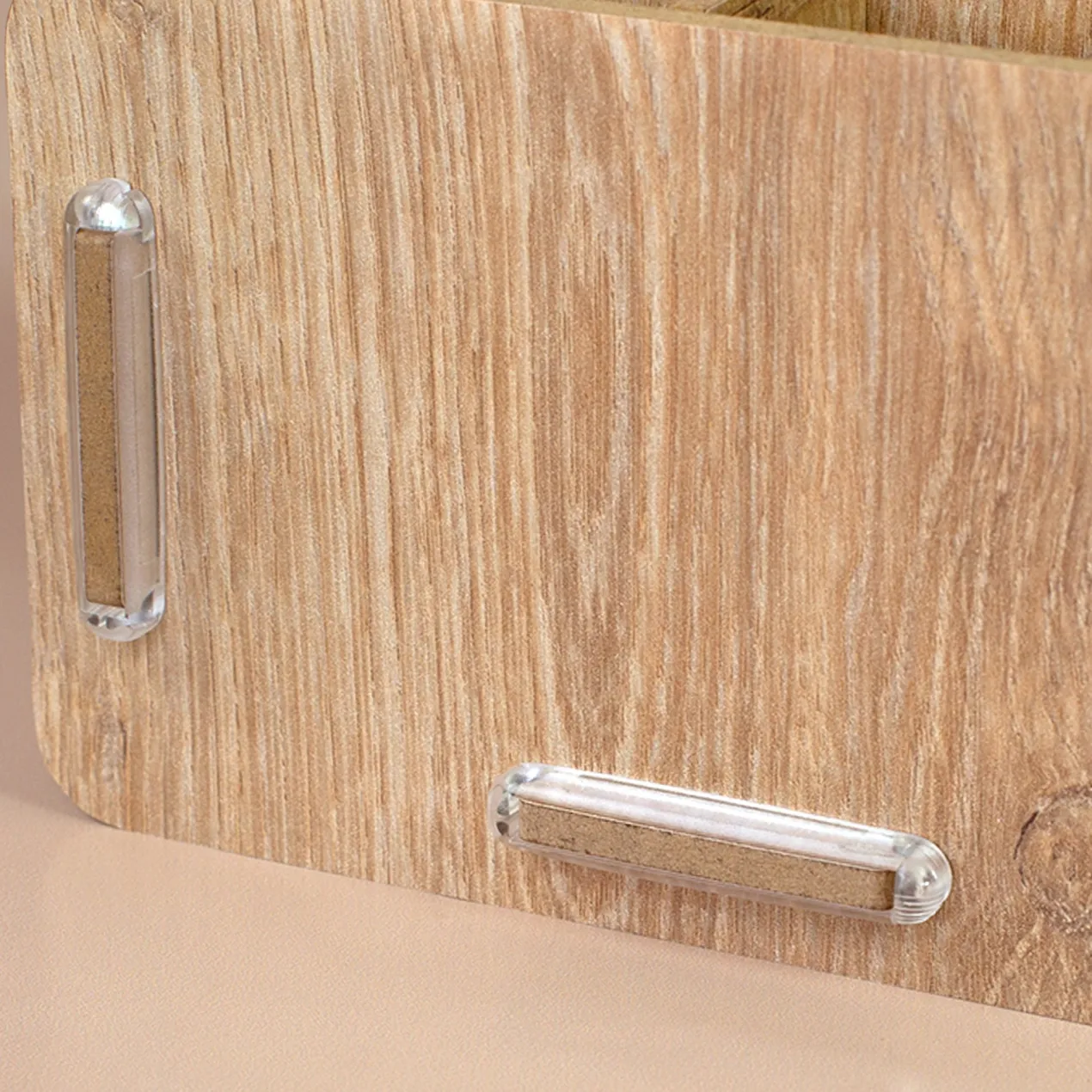 Personalisierter clipfritz Make up Organizer aus Holz | Kosmetik Aufbewahrung mit Name