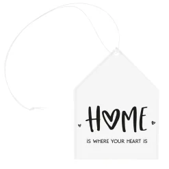Personalisierter Deko Acryl Anhänger HOME mit Wunschtext | Dekoration für zu Hause