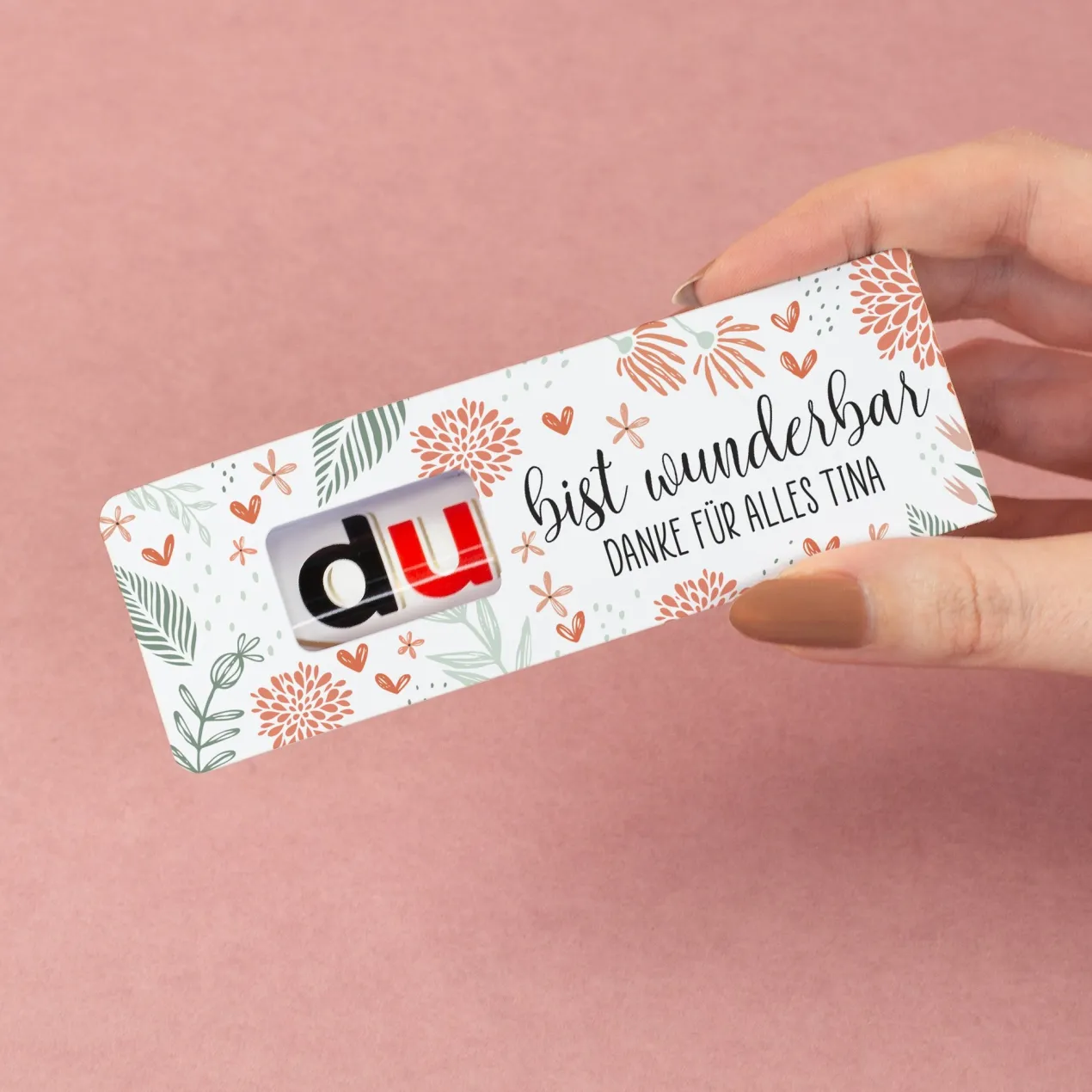 Personalisierter duplo Riegel 'Du bist wunderbar' | Schokoriegel als kleines Geschenk