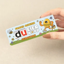 Personalisierter duplo Riegel zu Ostern mit Name | Frohe Ostern du Eierkopp Schokolade als Geschenk