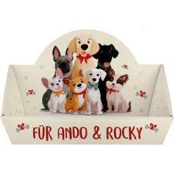 Personalisierter Geschenkkorb für Hunde & Tierbesitzer mit Wunschtext | Geschenkverpackung in 2 Größen