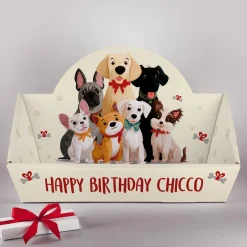Personalisierter Geschenkkorb für Hunde & Tierbesitzer mit Wunschtext | Geschenkverpackung in 2 Größen