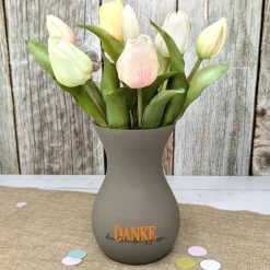 Personalisierte Ritzenhoff Vase als Dankeschön mit eigenem Text | 3 Farben zur Auswahl