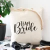 Personalisierter Jutebeutel „Team Bride“ – Perfekt für Junggesellinnenabschied & Hochzeit