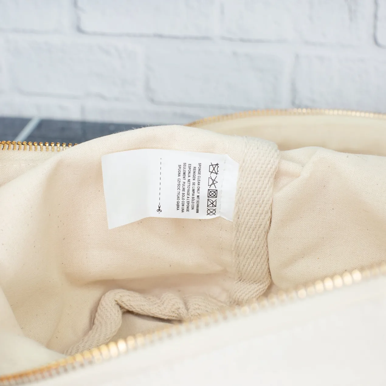 Personalisierter Kulturbeutel mit Name & Herz | Kosmetiktasche aus Baumwolle als Geschenk