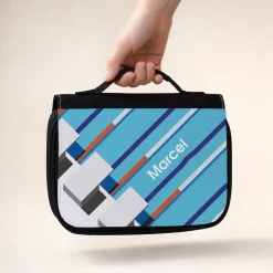 Personalisierter Kulturbeutel für Schwimmer | Schwimmsport Waschtasche zum Aufhängen
