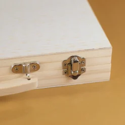 Personalisierter Malkoffer aus Holz mit Name und Traktor Motiv | Kreativkoffer für Jungen