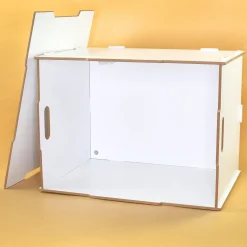 Personalisierte Rollbox aus Holz von clipfritz - Spielzeugkiste mit Weltraum Motiv & Name für Jungen