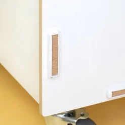 Personalisierte Rollbox aus Holz von clipfritz - Spielzeugkiste mit Weltraum Motiv & Name für Jungen