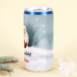Personalisierter Secco mit Wichtel & Wunschtext | Sektgeschenk in der Dose zu Weihnachten