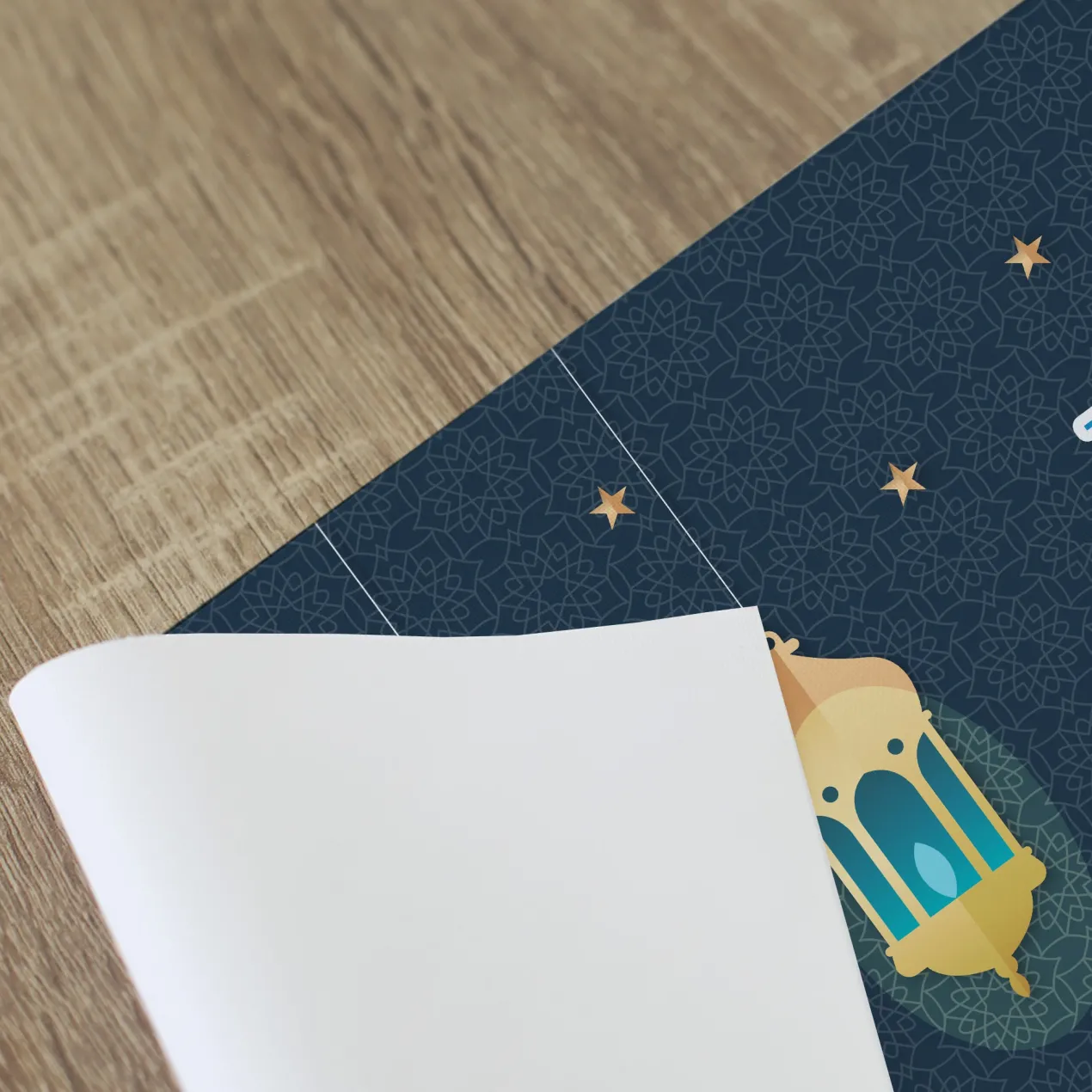 Personalisierter Tischläufer zu Ramadan & Zuckerfest | Tischdekoration für Eid al-Fitr | 2 Größen