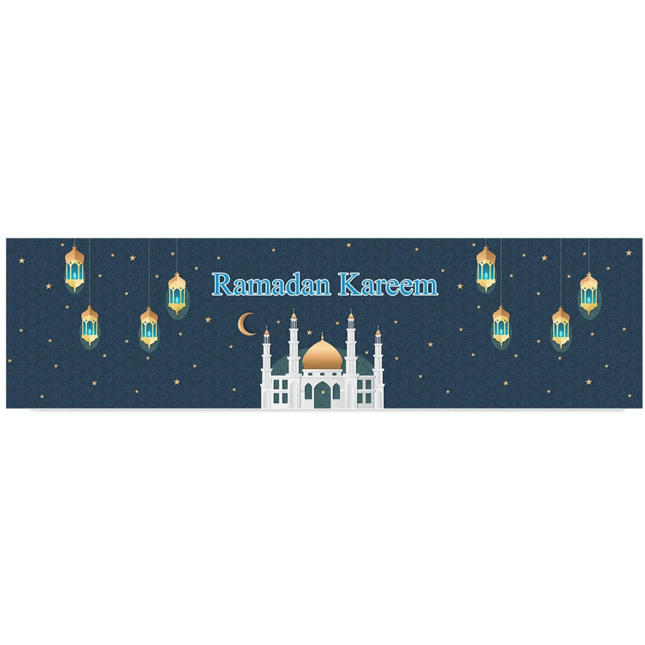 Personalisierter Tischläufer zu Ramadan & Zuckerfest | Tischdekoration für Eid al-Fitr | 2 Größen