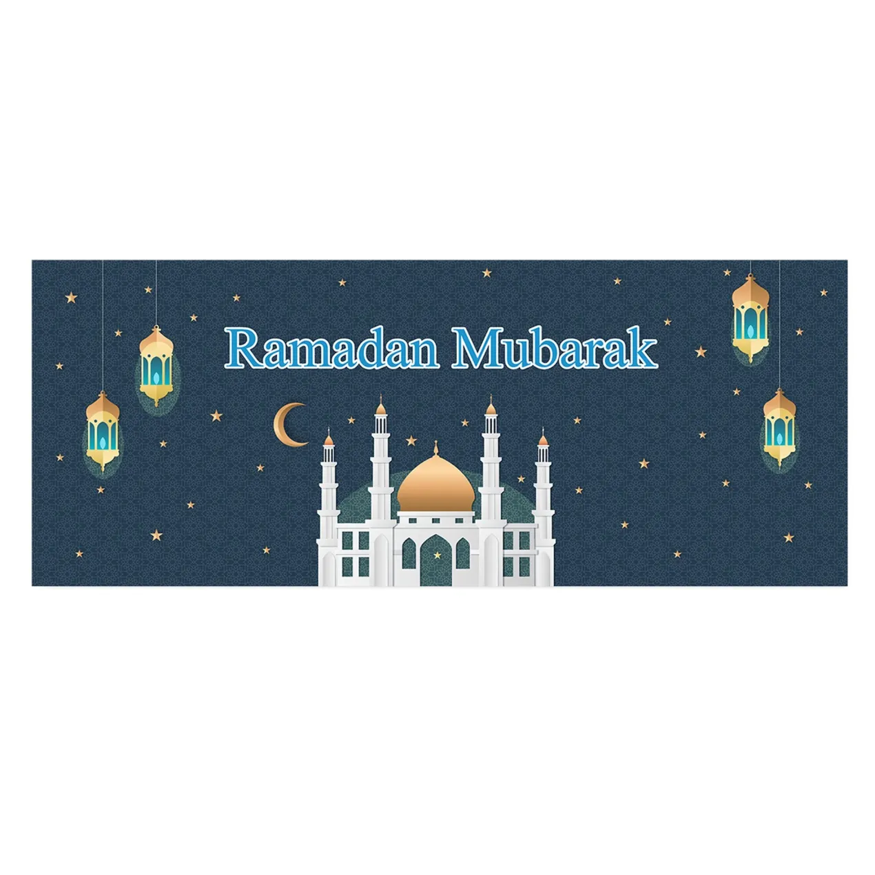 Personalisierter Tischläufer zu Ramadan & Zuckerfest | Tischdekoration für Eid al-Fitr | 2 Größen