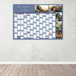Personalisierter Wandkalender 2026 mit eigenen Bildern | Format A0 | 3 Farben zur Auswahl
