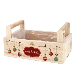 Personalisierter Weihnachtskorb mit Name bedruckt