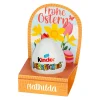Personalisiertes Überraschungsei in Geschenkverpackung mit Name | Osterkörbchen mit Blumen Motiv
