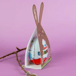Personalisiertes Überraschungsei mit Name | Schoko-Ei zu Ostern in Hase oder Huhn Verpackung