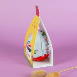 Personalisiertes Überraschungsei mit Name | Schoko-Ei zu Ostern in Hase oder Huhn Verpackung