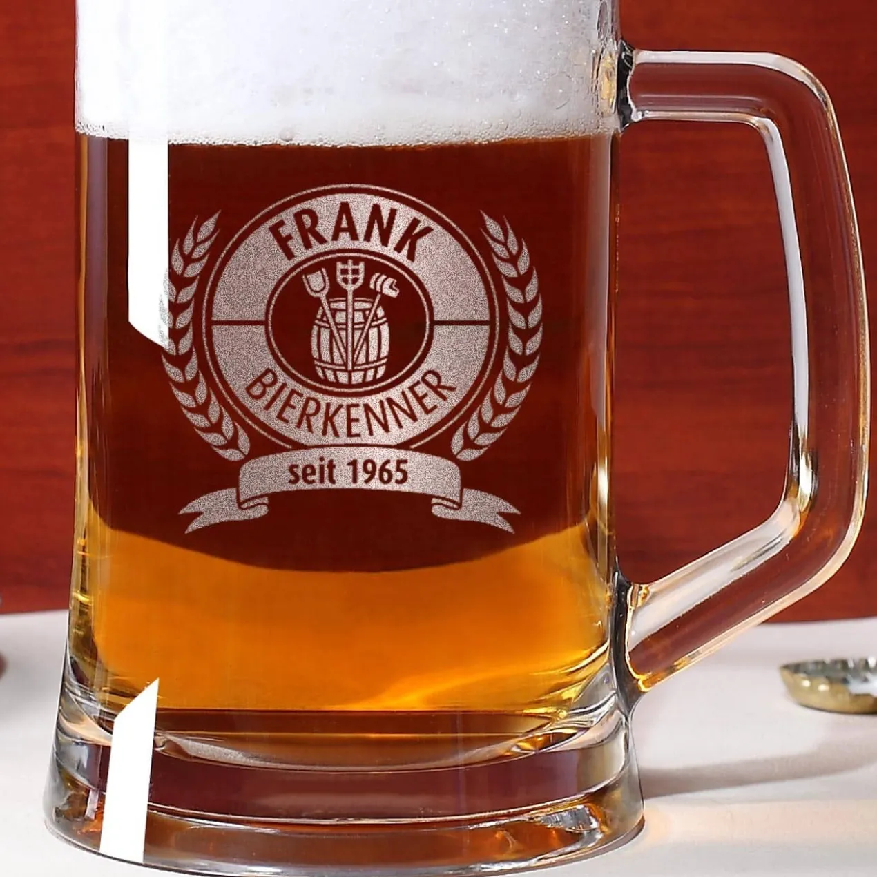 Personalisiertes Bierseidel für Bierkenner
