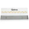 Personalisierte Schmuckverpackung mit goldenen Schneeflocken & Name | Geschenkbox für Armbänder & Ketten