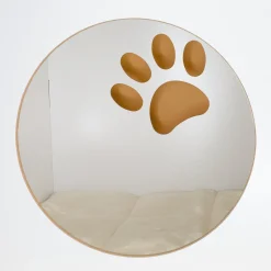 Personalisiertes clipfritz Katzenhaus aus Holz mit Futterstation & Kissen | Geschenk für Katzen